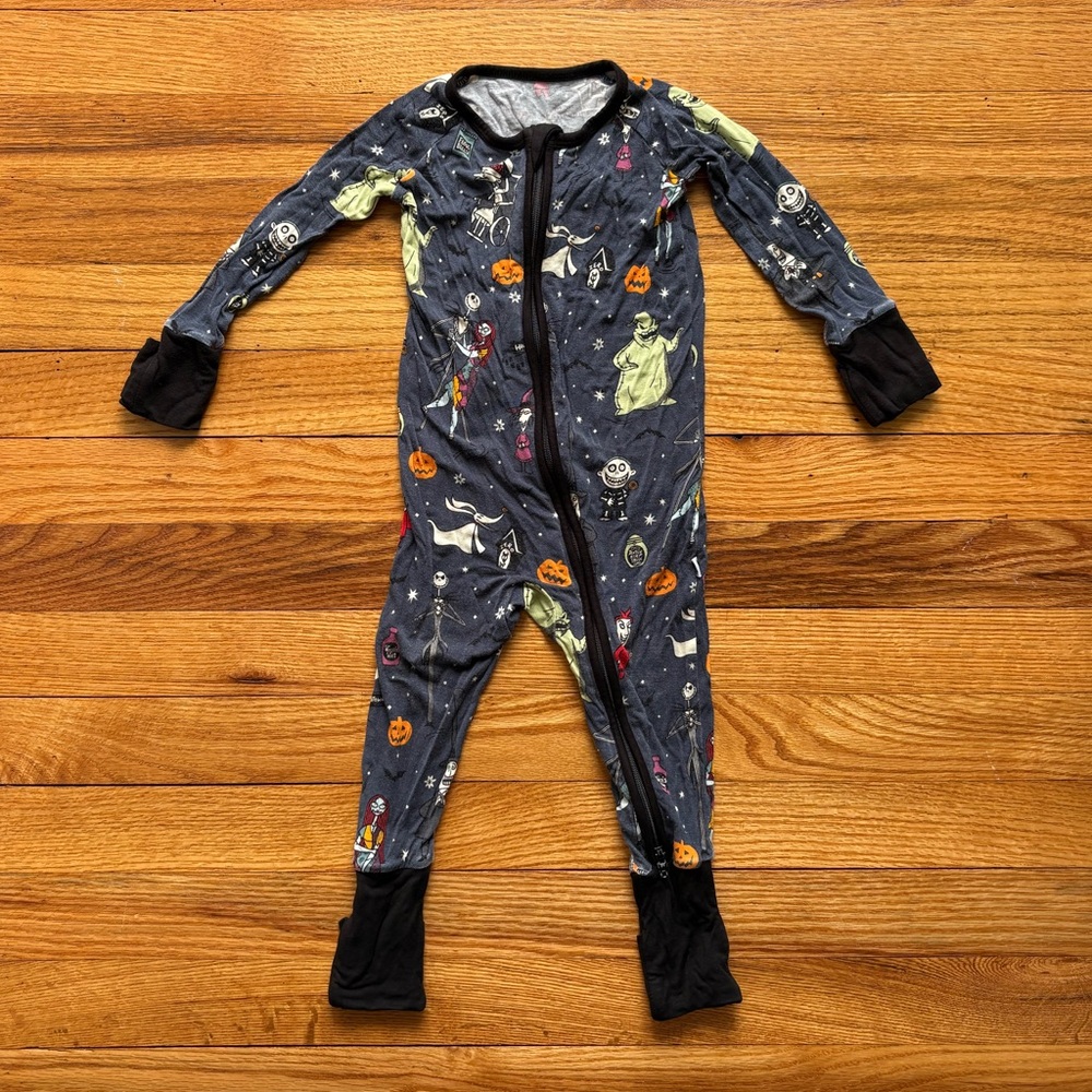 Little Sleepies Nightmare Before Christmas Zippy Size 6-12 Month